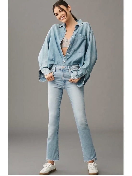 MOTHER Denim - Mother The Insider Crop Step Fray Limited Edition Jeans Size 26